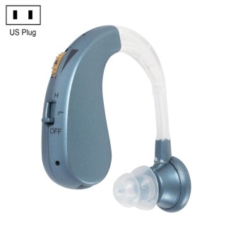 Hearing Aid Audiphones Sound Amplifier US Plug(Blue)