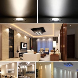 MR16 5W 475LM LED Spotlight Lamp, 1 COB LED,  White Light, 6000-6500K, DC 10-18V, Silver Cover