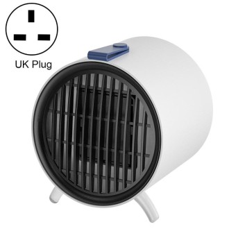 XY-610 Home Office Desk Mini Low Noise Heater Warm Air Machine, Plug Type: UK Plug(White)