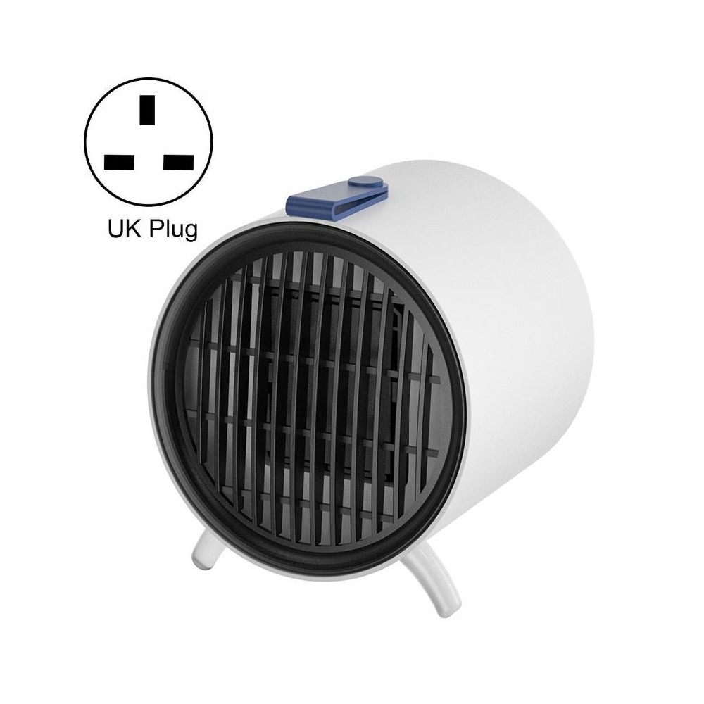 XY-610 Home Office Desk Mini Low Noise Heater Warm Air Machine, Plug Type: UK Plug(White)