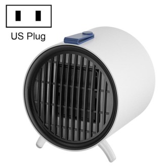 XY-610 Home Office Desk Mini Low Noise Heater Warm Air Machine, Plug Type: US Plug(White)