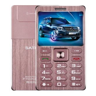 SATREND A10 Card Mobile Phone, 1.77 inch, MTK6261D, 21 Keys, Support Bluetooth, MP3, Anti-lost, Remote Capture, FM, GSM, Dual SI