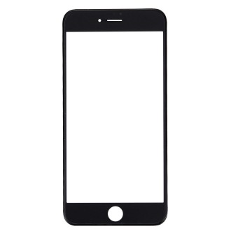 Front Screen Outer Glass Lens with Front LCD Screen Bezel Frame & OCA Optically Clear Adhesive for iPhone 7 Plus(Black)