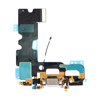 Charging Port + Audio Flex Cable for iPhone 7(White)