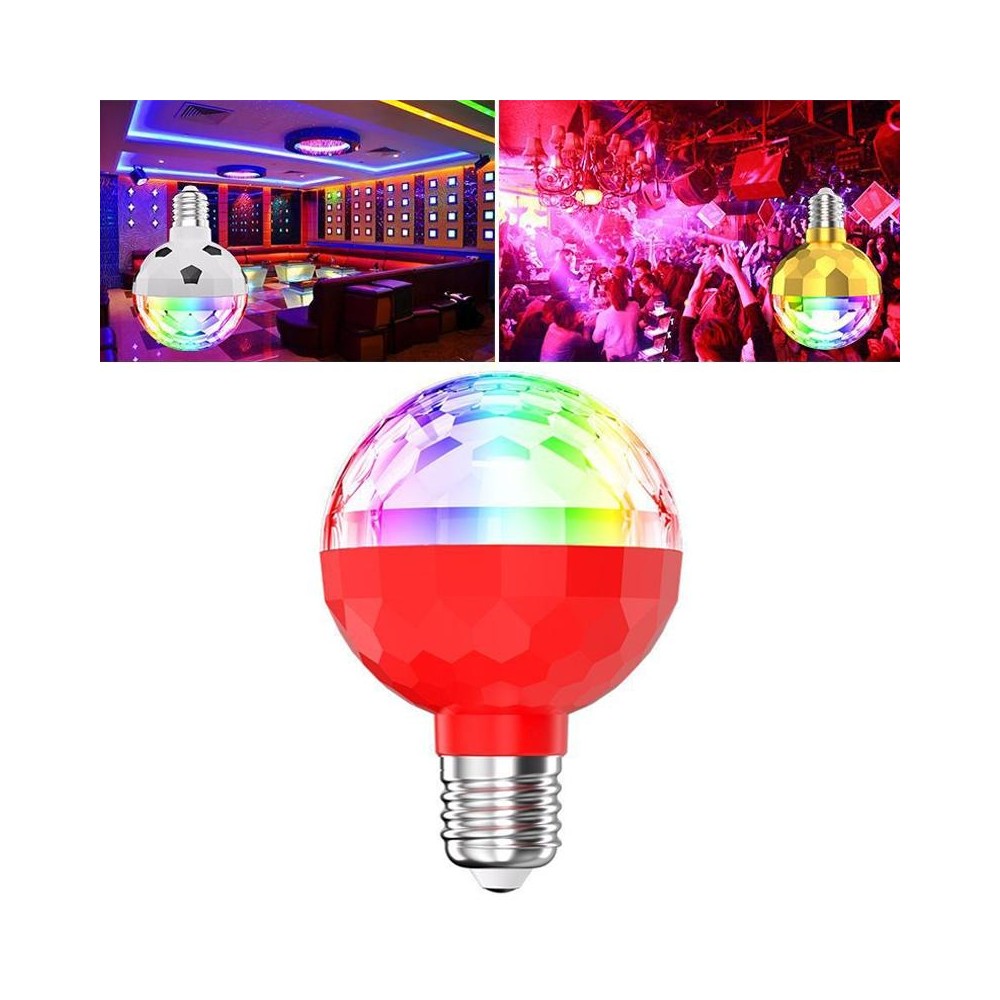 ZQMQD-001 6 LEDs Colorful Rotating Light Magic Ball Atmosphere Light, Spec: Red