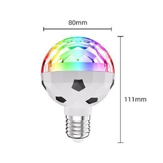 ZQMQD-001 6 LEDs Colorful Rotating Light Magic Ball Atmosphere Light, Spec: Red