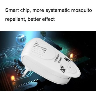 LI-3110 Ultrasonic Electronic Rat Repeller Household Smart Insect Repellent, Style: UK Plug(Black)