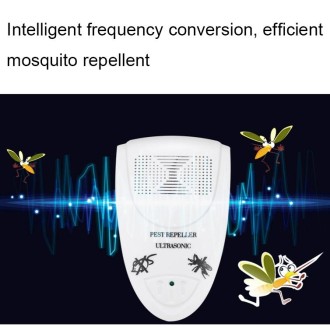 LI-3110 Ultrasonic Electronic Rat Repeller Household Smart Insect Repellent, Style: UK Plug(Black)