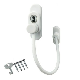 Children High-rise Anti-fall Safety Lock Window Push Limiter, Color: White (Thick)