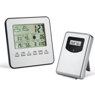 Wireless Indoor And Outdoor Temperature And Humidity Meter Alarm Clock