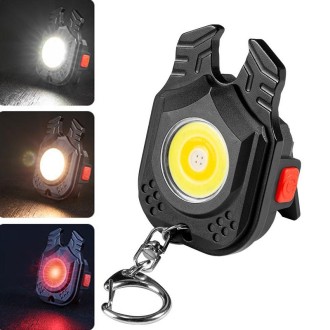 E-SMARTER W5129 Mini Strong Light Portable Flashlight, Specification: With Keychain