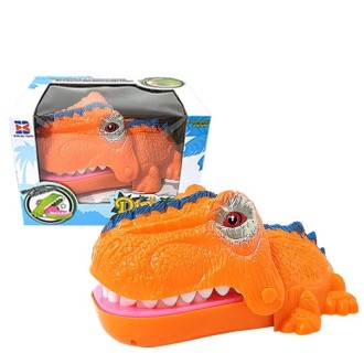 Spoof Bite Finger Toy Parent-Child Game Tricky Props, Style: 3214A  Dinosaur-Orange 