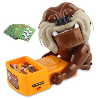 Cartoon Creative Beware of the Dog Bite Hand Novelty Tricky Toys, Medium Size With Card