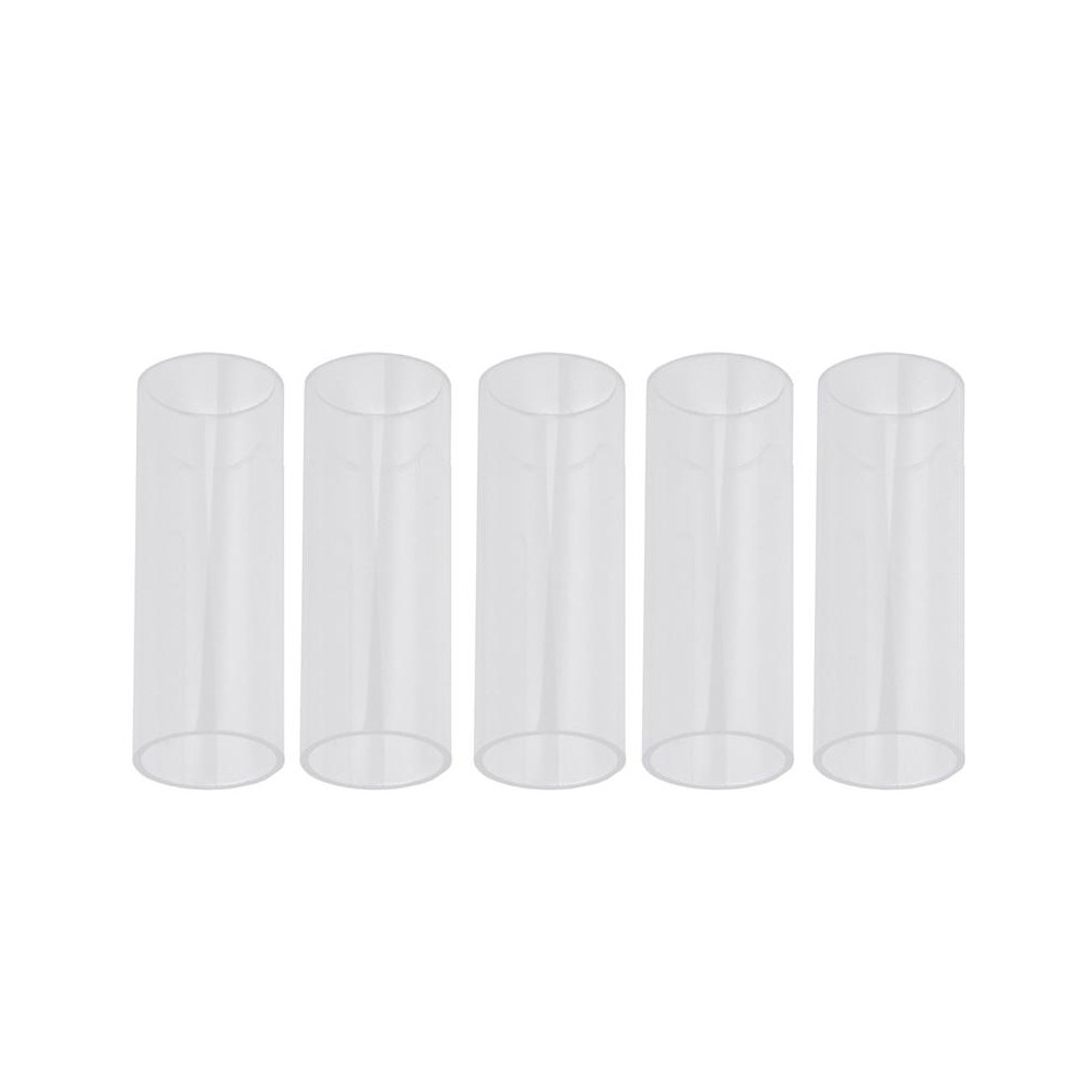 5PCS Acrylic Guitar Slide Tube Folk Slide Block, Size:70mm(Transparent)