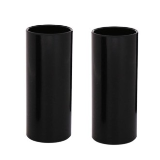 2PCS Stainless Steel Guitar Slide Tube Folk Slide Block, Size: 60mm(Black)