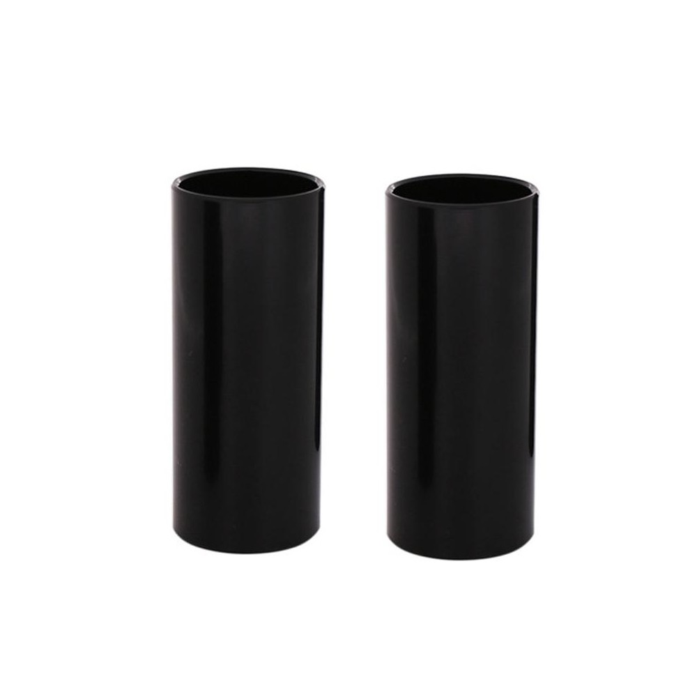 2PCS Stainless Steel Guitar Slide Tube Folk Slide Block, Size: 60mm(Black)