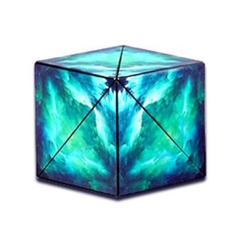 3D Variety Geometry Alien Magic Cube Magnetic Logic Thinking Children Educational Toys(Science Fiction Green)