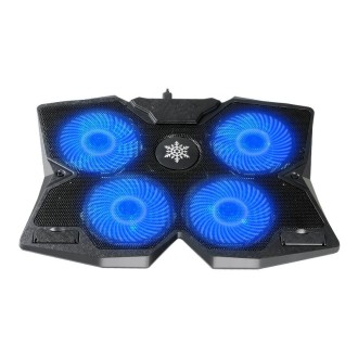 S400 Four Cooling Fans Foldable Adjustable Gaming Laptop Desktop Holder