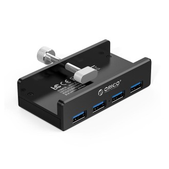 ORICO  MH4PU-P Aluminum Alloy 4 Ports USB3.0 Clip-type HUB(Black)