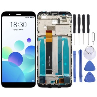 TFT LCD Screen for Meizu M8c / M809L Digitizer Full Assembly with Frame(Black)