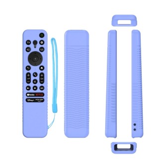 Y56 Voice Remote Silicone Anti-Fall Protective Case For Sony RMF-TX800U/C/P/T/900U(Luminous Blue)