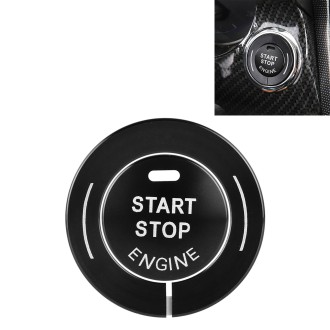 Car Engine Start Key Push Button Ring Trim Sticker for Infiniti (Black)