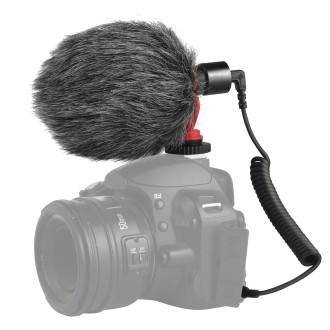 PULUZ Professional Interview Condenser Video Shotgun Microphone with 3.5mm Audio Cable for DSLR & DV Camcorder