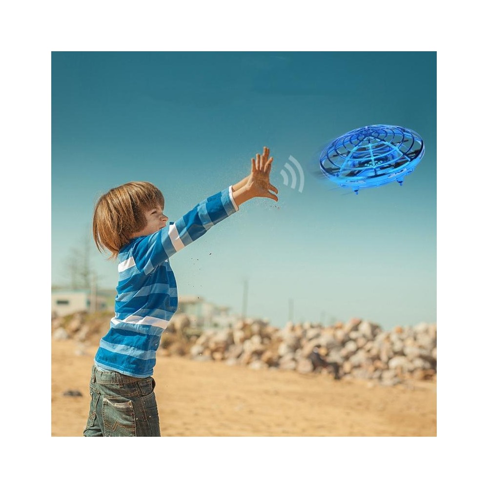 Mini Sensor UFO Remote Control Drone Smart Gesture Sensor UFO Remote Control UFO Aircraft(Blue)