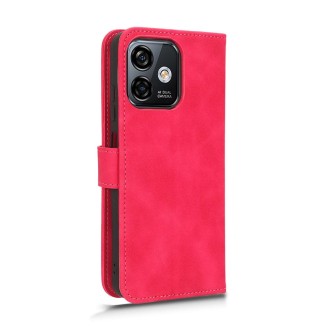 For Ulefone Note 16 Pro Skin Feel Magnetic Flip Leather Phone Case(Rose Red)