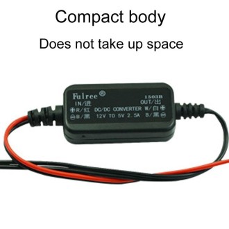 Fulree 12V To 6V 2.5A Vehicle Power Supply DC Ultra Thin Step-Down Power Converter