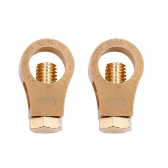 2 Pairs 269 Pure Copper Battery Clip Car Battery Clip(Yellow)