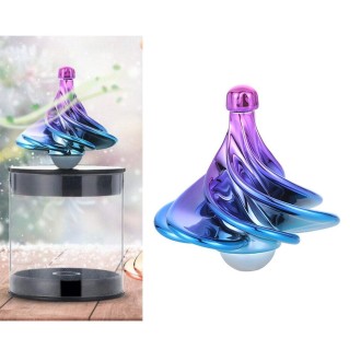 Air Aerodynamic Wind Gyroscope Blown Spin Silent Stress Relief Toys WinSpin Wind Fidget Spinner(Dazzling Two-color)