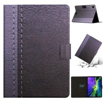 For iPad Pro 11 2020 Stitching Solid Color Smart Leather Tablet Case(Grey)