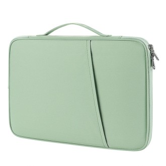 For 12.9-13 inch Laptop Portable Nylon Twill Texture Bag(Green)