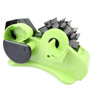 Multifunctional Tape Cutter Automatic Roller Tape Holder(46mm Green)