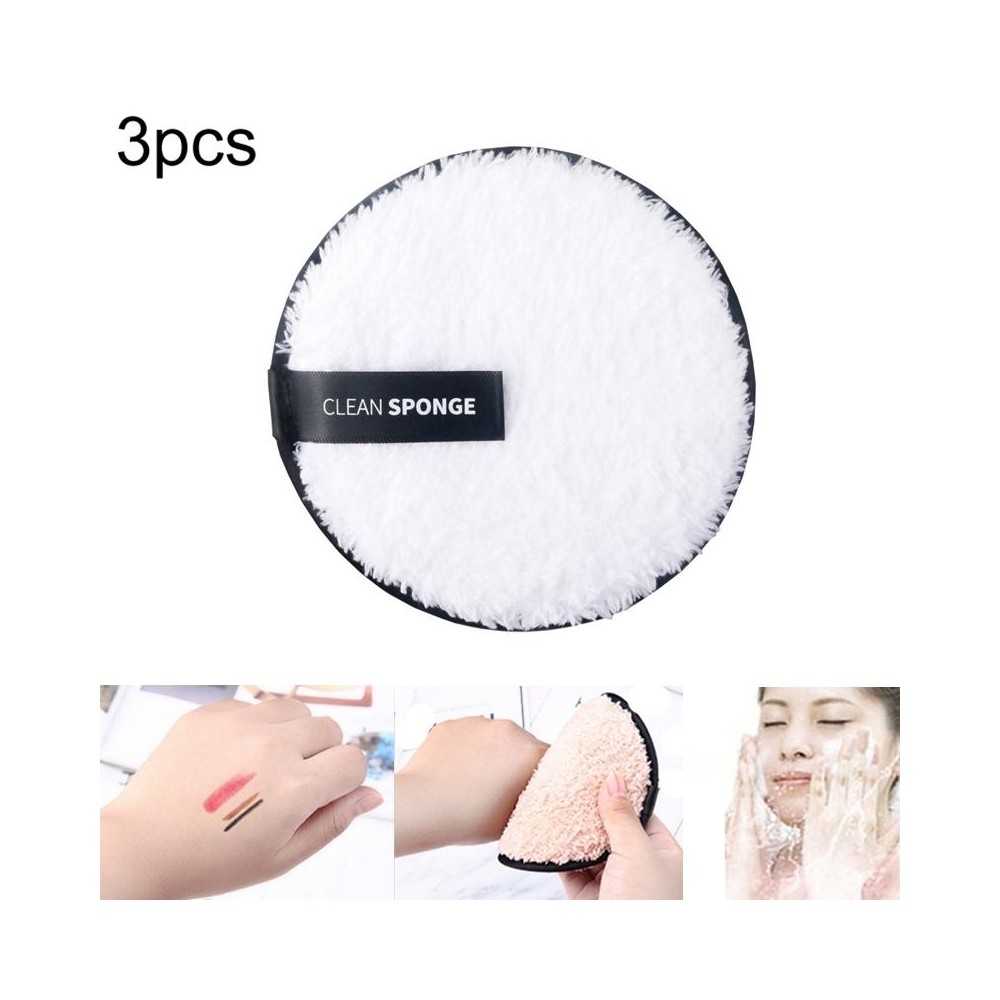 3 PCS Microfiber Cloth Pads Remover Face Cleansing Towel Reusable Cleansing Makeup