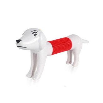 5 PCS Retractable Dog Puzzle Decompression Telescopic Tube Toy(White)