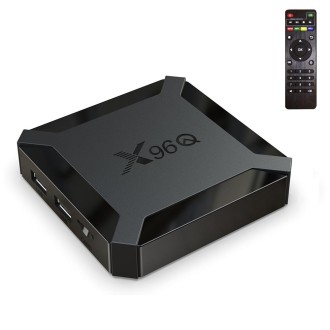 X96Q HD 4K Smart TV Box without Wall Mount, Android 10.0, Allwinner H313 Quad Core ARM Cortex A53 , Support TF Card, HDMI, RJ45,