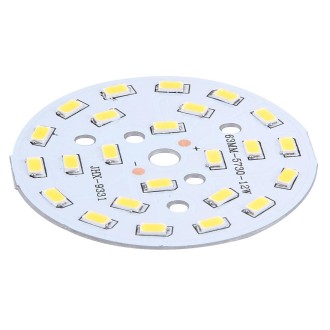 10 PCS 12W SMD 5730 White Light Aluminum Base Light Panel, 24 LEDs 1080 LM 3000-6500K, Diameter: 63mm(Warm White)