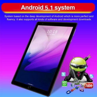 M801 3G Phone Call Tablet PC, 8.0 inch, 1GB+16GB, Android 5.1 MTK6592 Octa Core 1.6GHz, Dual SIM, Support GPS, OTG, WiFi, BT (Bl