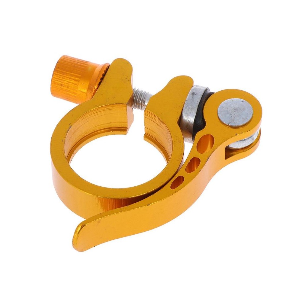 5 PCS Bicycle Accessories Quick Release Clip Road Bike Seatpost Clamp, Size: 28.6mm(Yellow)