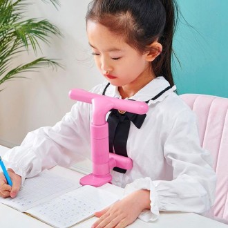 Sitting Posture Corrector Writing Posture Eye Protector Children Reading Aids(Pink)