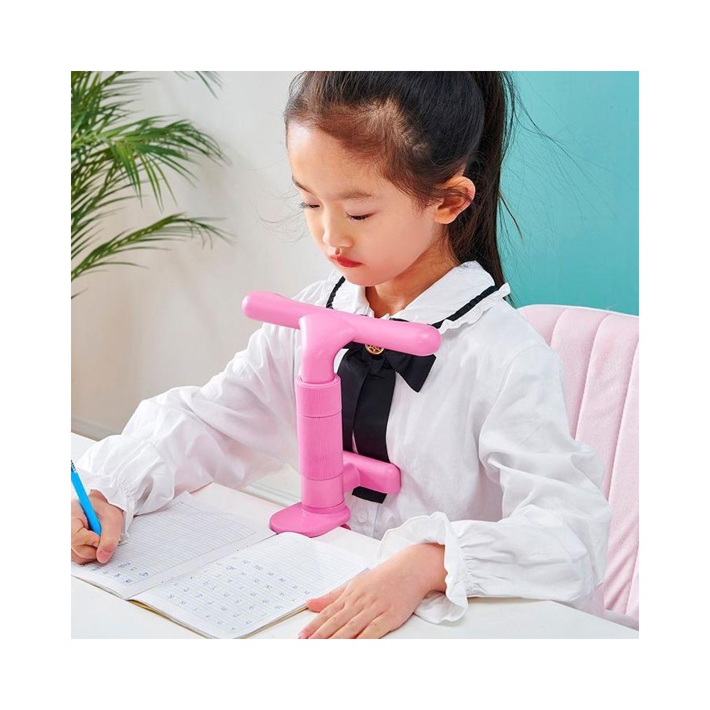 Sitting Posture Corrector Writing Posture Eye Protector Children Reading Aids(Pink)