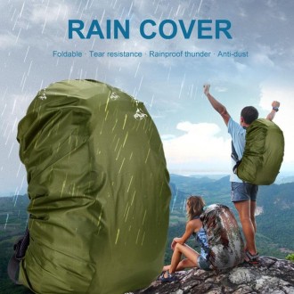 35L Adjustable Waterproof Dustproof Backpack  Rain Cover Portable Ultralight Protective Cover(Orange)