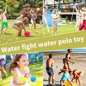 8 PCS Children Silicone Water Polo Water Fight Toy For Venting Decompression, Diameter: 6cm(Red)