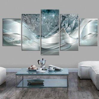 Sofa Background Wall Decorative Painting Hanging Paintings Frameless, Size: 10x25cm(Blue)