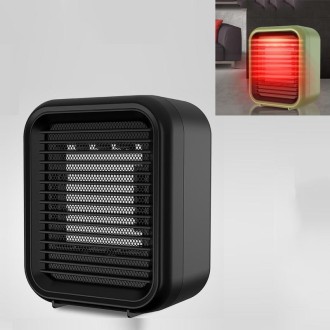 Mini Air Conditioner Heater For Office Desktop CN Plug(Black)