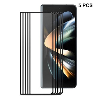 5pcs For Samsung Galaxy Z Fold4 5G ENKAY Hat-Prince Full Glue 0.26mm 9H 2.5D Tempered Glass Full Film