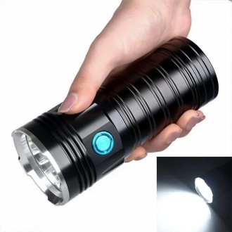 3 Gears, K18MAX 18xT6, Luminous Flux: 5400lm LED Flashlight(Black)