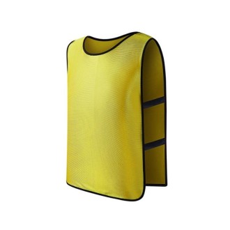 Football Basketball Training Vest Children Team Uniform Vest Outdoor sportswear, Size:XL(With Laces Yellow)